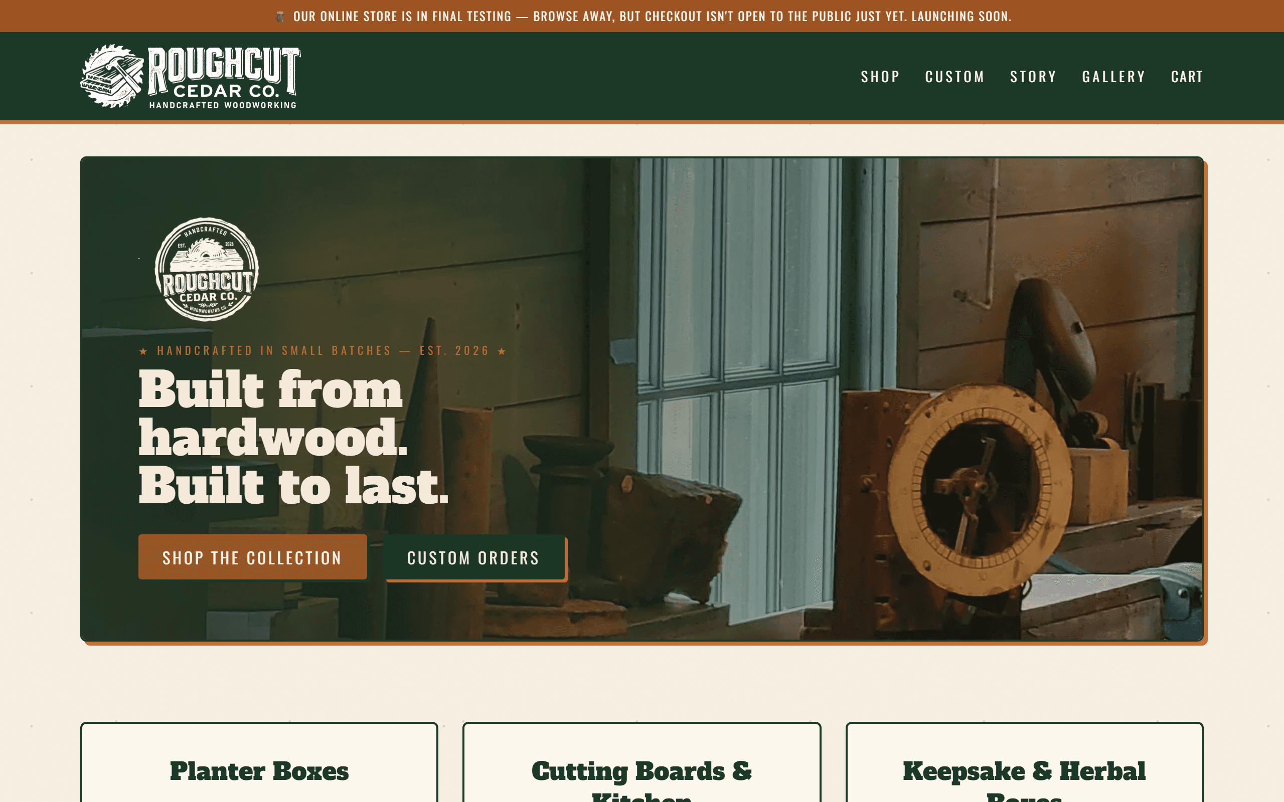 Roughcut Cedar Co preview